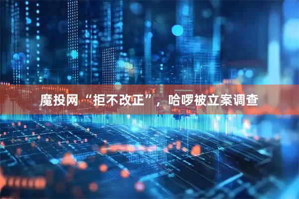 魔投网 “拒不改正”，哈啰被立案调查