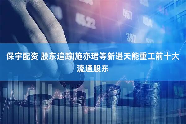 保宇配资 股东追踪|施亦珺等新进天能重工前十大流通股东